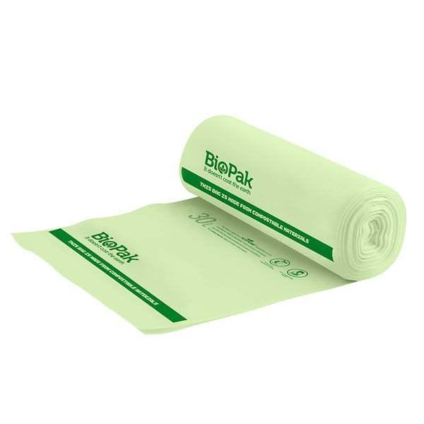 30L Bin Liner Green - BioPak