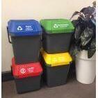 Bin Label Transparent - PAPER & CARDBOARD - for Bin Identification - Vegware