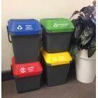 Bin Label Transparent - PAPER - for Bin Identification - Vegware