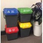 Bin Lid Orange for 35L & 45L stackable bin - Vegware