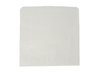 Kraft Flat Bag White recycled 305x305mm - Vegware