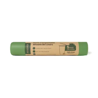 240L Compostable Bin Liner Roll 5 bags – Ecopack